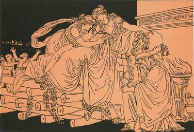 Dido på Begravelsesbunken af Bartolomeo Pinelli