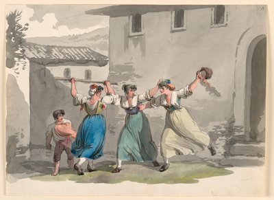 Kvindekamp i Rom af Bartolomeo Pinelli