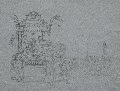 Frugtsælger af Bartolomeo Pinelli