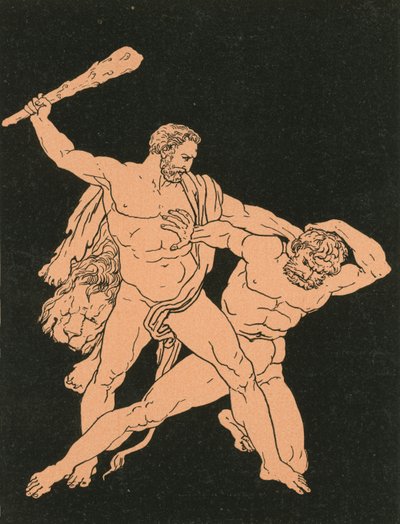 Hercules og Cacus af Bartolomeo Pinelli