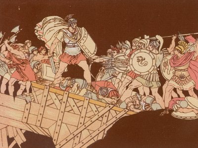 Horatius på broen af Bartolomeo Pinelli
