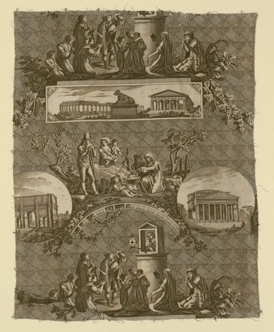 Le Romain (romeren) (møbelstof) af Bartolomeo Pinelli