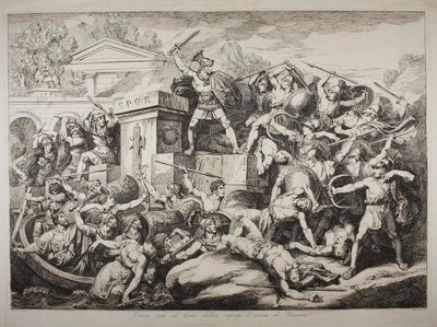 Orazio Coclite, der alene befandt sig på Ponte Subico, tvang Lars Porsenas’ hær til at trække sig tilbage af Bartolomeo Pinelli