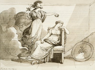Penelope forskønnet af Minerva af Bartolomeo Pinelli