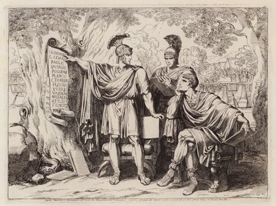 Forbud mod det andet triumvirat, 43 f.Kr (radering) af Bartolomeo Pinelli