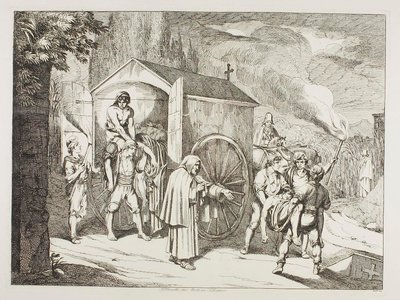 Ligvognen i San Lorenzo af Bartolomeo Pinelli