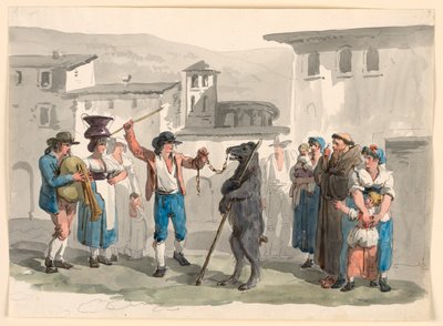 Den dansende bjørn af Bartolomeo Pinelli