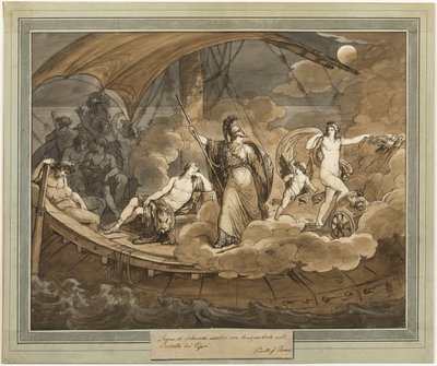 The Dream of Telemachus, fra The Adventures of Telemachus, bog 4 af Bartolomeo Pinelli