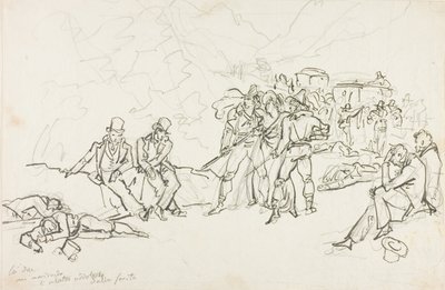 Røveriet af diligencen af Bartolomeo Pinelli