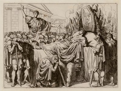 Valerius holder mindetale ved Brutus