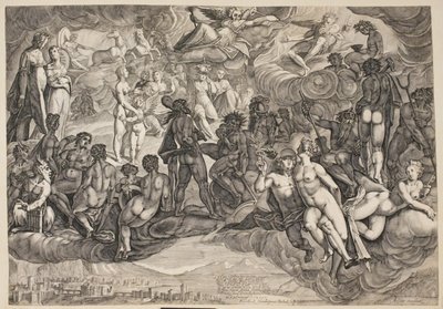 Psyche båret op til Olympen af Bartolomeus Willemsz. Dolendo