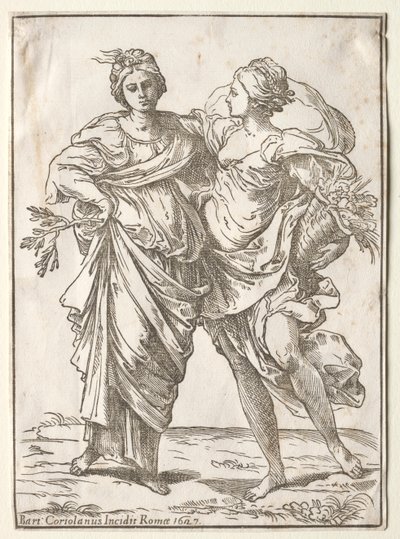Alliance of Peace and Overflod, 1642. af Bartolommeo Coriolano