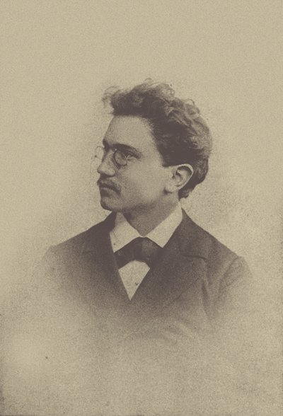 Portræt af komponisten Hans Huber 1852-1921, 1898. af Basel . Photo studio Taescher and