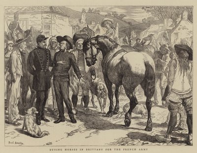 Køb af heste i Bretagne til den franske hær af Basil Bradley