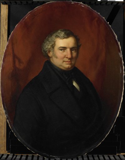 Posthumt portræt af Hendrik André Cornelis Tierens, byfunktionær i Heusden af Bastiaan de Poorter