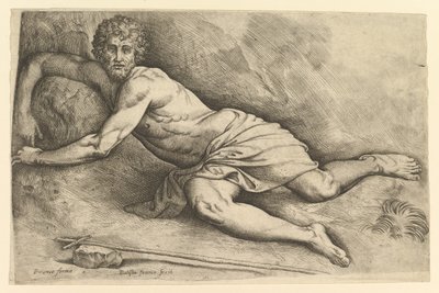 Johannes Døberen i ørkenen, ca. 1552-54. af Battista Franco Veneziano