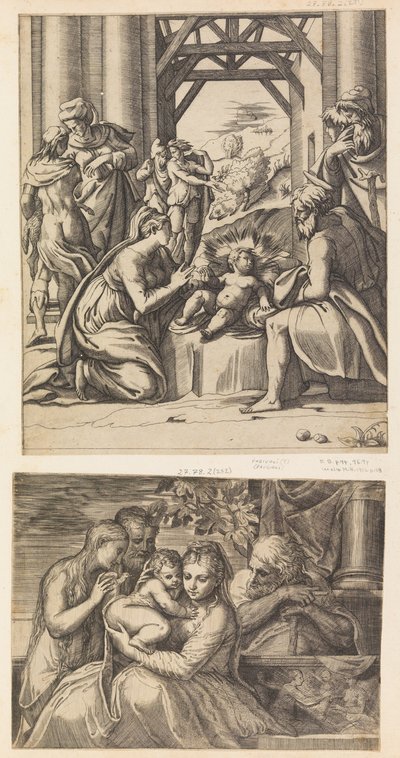 Hellige Familie. af Battista del Moro