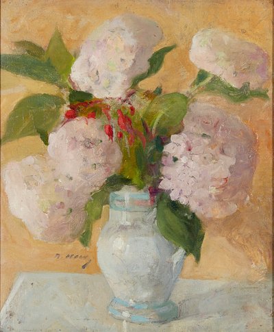 Hortensia (olie på lærred) af Beatrice How
