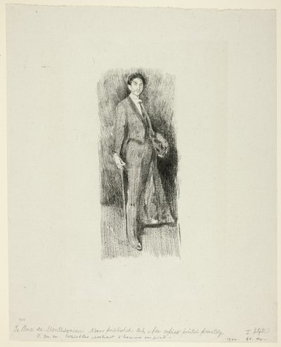 Grev Robert de Montesquiou af Beatrix Godwin Whistler