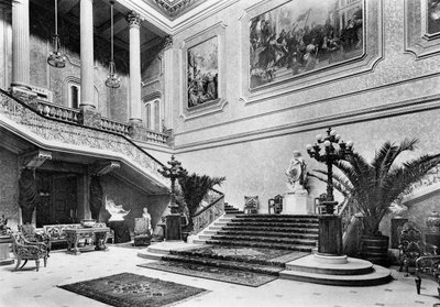 Den store sal, Stafford House, 1908. af Bedford Lemere and Company