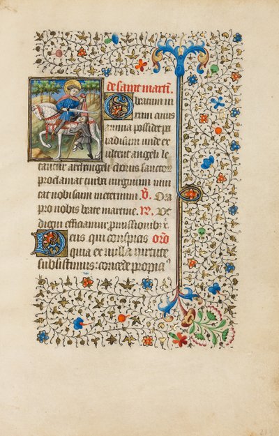 Sankt Martin deler sin kappe af Bedford Master
