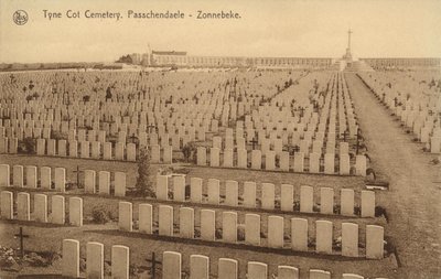 Tyne Cot Cemetery i Passchendaele af Belgian Photographer