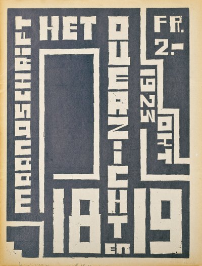 Forside til et nummer fra 1923 af magasinet "The Overview", 1923 af Belgian School