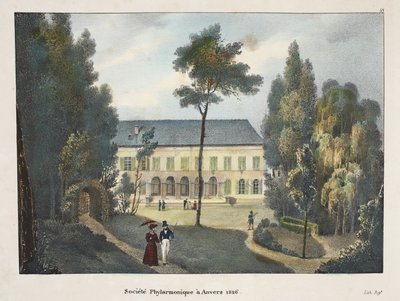 Phylharmonic Society i Antwerpen 1826, ca. 1895 (fotokrom) af Belgian School