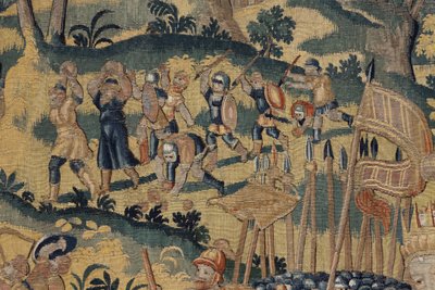 Historien om Kyros II Den Store, ca. 1590 (tæppe) af Belgian School