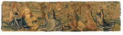 Tapestry, The Princess and her Wooer, muligvis fra Bruxelles (uld & silke) af Belgian School