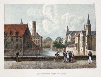 Indvendigt billede af Brugge, ca. 1895 (photochrom) af Belgian School