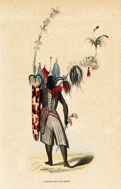 Warrior of Solor Island, Lesser Sunda Islands, Indonesien af Belgian School