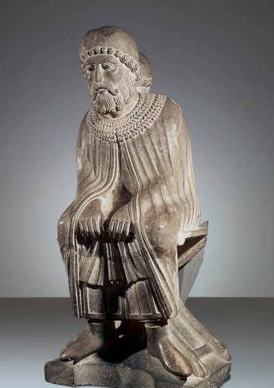 Januar, statue fra Cycle of Months, Baptistery of Parma af Benedetto Antelami