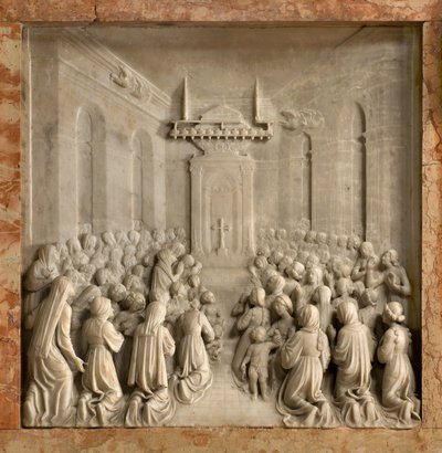 Krypten, Ark af de hellige Marcellinus og Peter Exorcist, Benedict Briosco 1506-08, Miracle of Doves af Benedetto Briosco