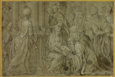 Tilbedelse af de hellige tre konger af Benedetto Caliari