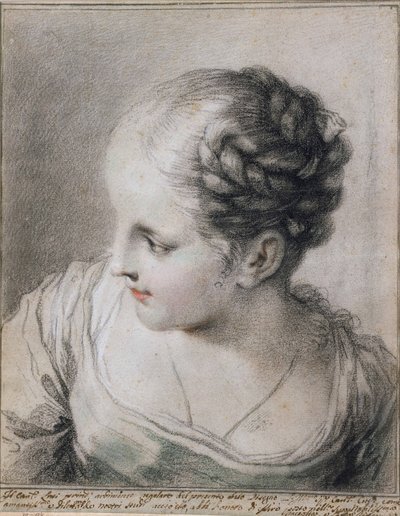 Hovedet af en pige af Benedetto Luti