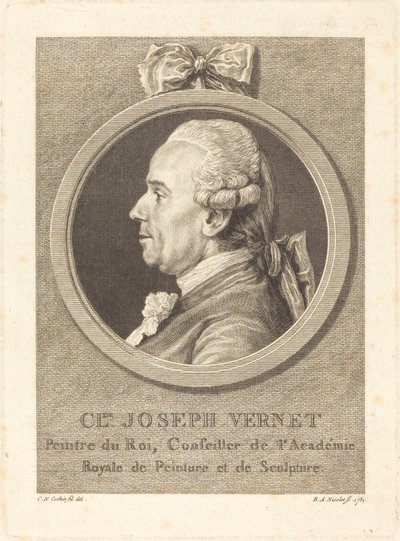 Claude Joseph Vernet af Benedict Alphonse Nicolet after Charles Nicolas Cochin II