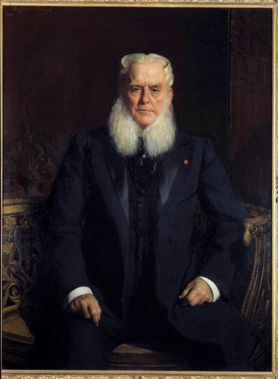 Portræt af Alfred Chauchard (1821-1909), grundlægger af Louvre-butikkerne, samler, donor af Musees Nationals. Maleri af Jean Joseph (Jean-Joseph) Constant dit Benjamin Constant (Benjamin-Constant) (1845-1902). 1896 søn. 1,3x0,96 m Paris, musee d