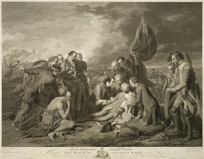 General Wolfes død, 1. januar af Benjamin (after) West