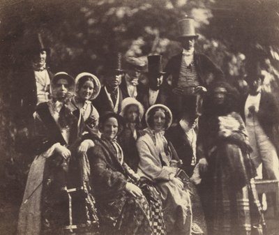 Bryllupsgruppe, ca. 1852 eller 1853. af Benjamin Brecknell Turner