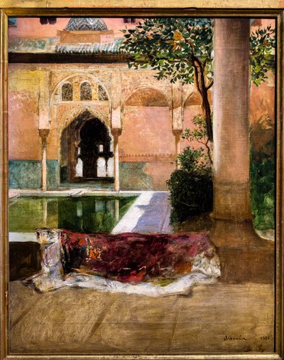 Gårdspladsen i Alhambra af Benjamin Constant