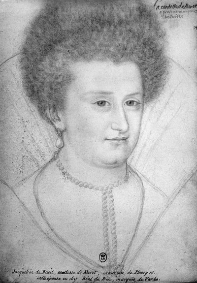 Portræt af Jacqueline de Bueil (1580-1651) grevinde af Moret af Benjamin Foulon
