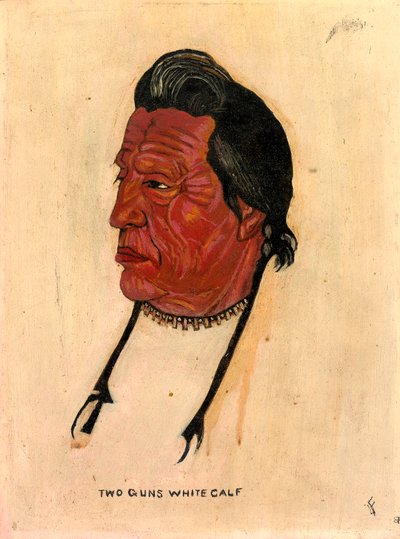 Two Guns White Calf, n.d. af Benjamin H. Frayser