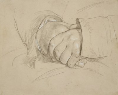 Clasped Hands, der siges at være digteren William Wordsworths af Benjamin Haydon