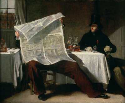 Waiting for the Times, 1831 af Benjamin Haydon
