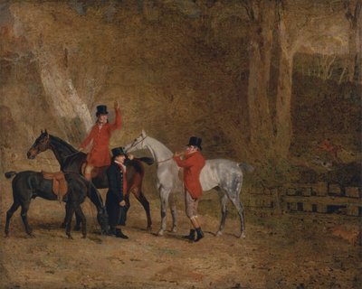 Rævejagt scene af Benjamin Marshall