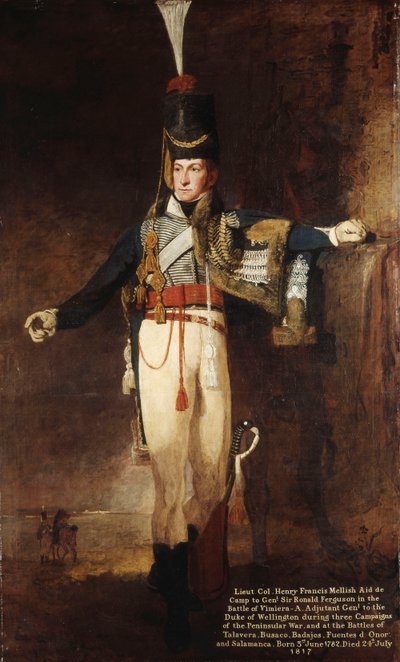 Portræt af kaptajn, senere oberstløjtnant, Henry Francis Mellish af Benjamin Marshall