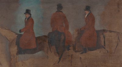 Studier af ryttere i jagtmarken af Benjamin Marshall