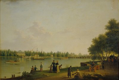 Udsigt over Prins Stroganovs Dacha nær Sankt Petersborg, 1804 af Benjamin Paterssen