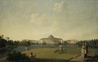 Udsigt over Tauride-paladset fra haven, før 1797 af Benjamin Paterssen